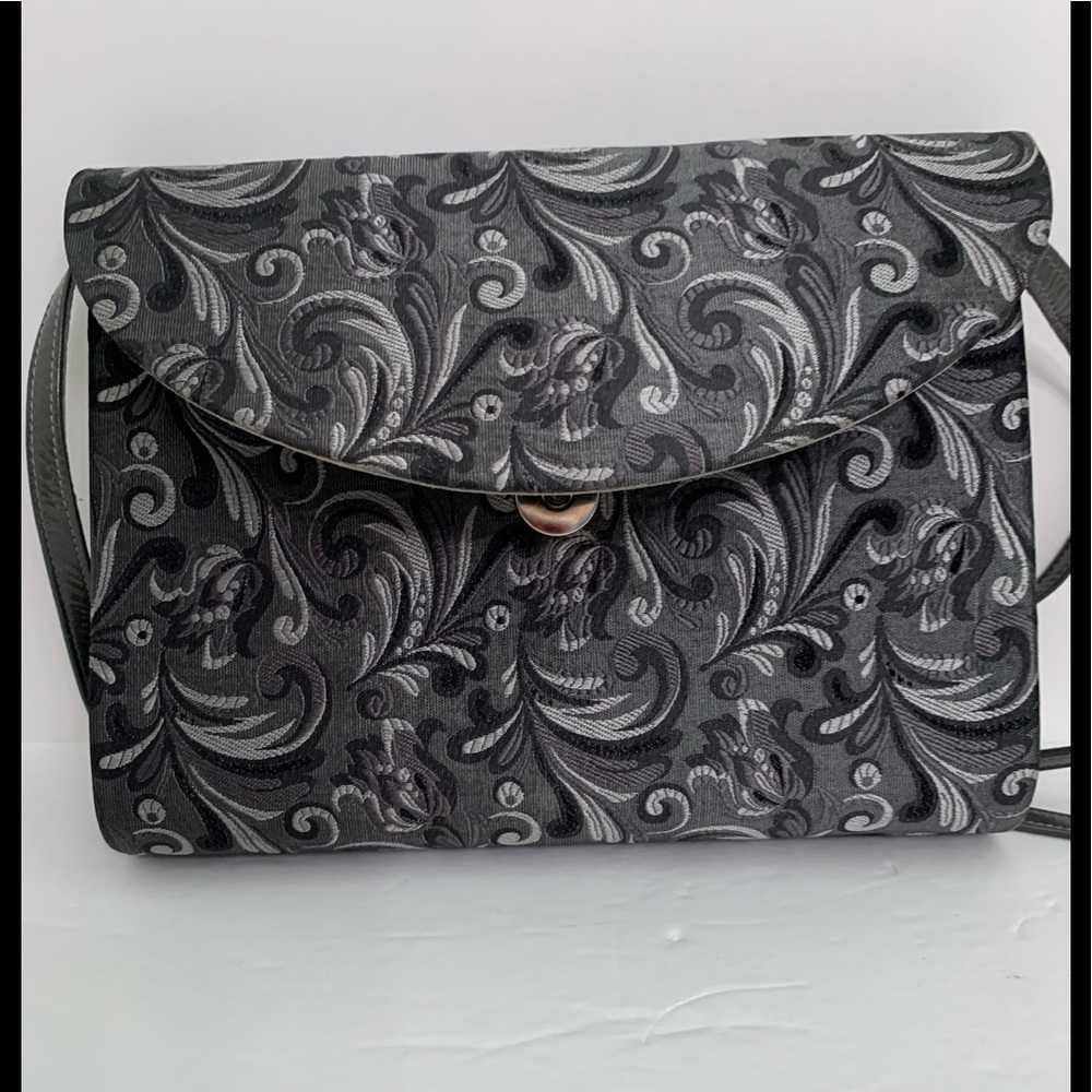 Xavier Danaud, Paris France Vintage Grey Design Shoulder/ Crossbody NWOT